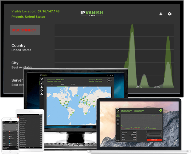 IPVanish Location connection