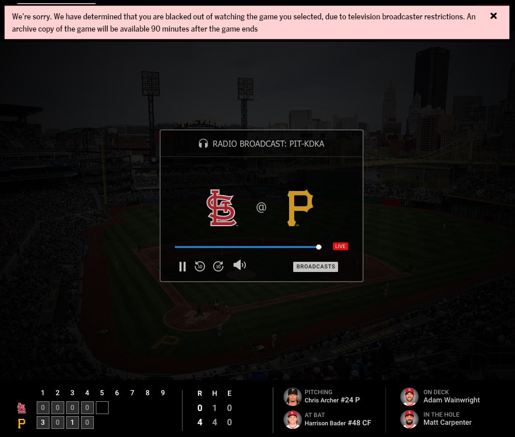 MLB TV VPN - screenshot 3