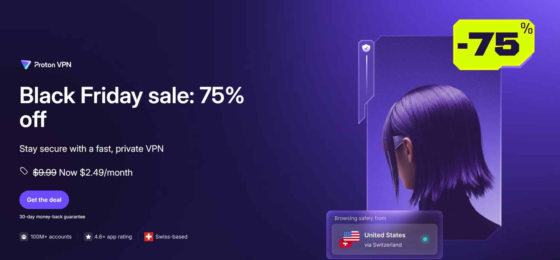 protonvpn black friday banner