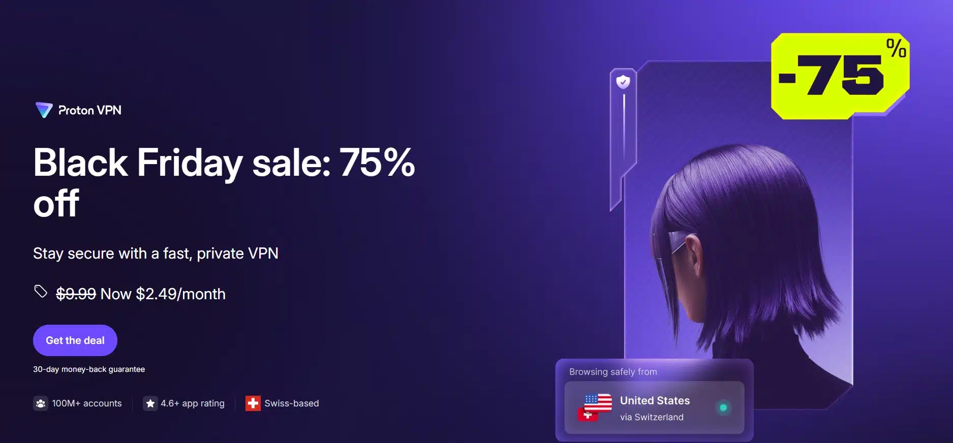 protonvpn black friday banner