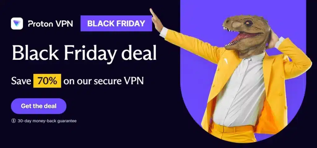 protonvpn black friday banner