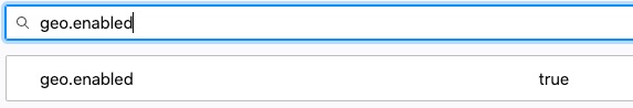 Firefox geoenabled