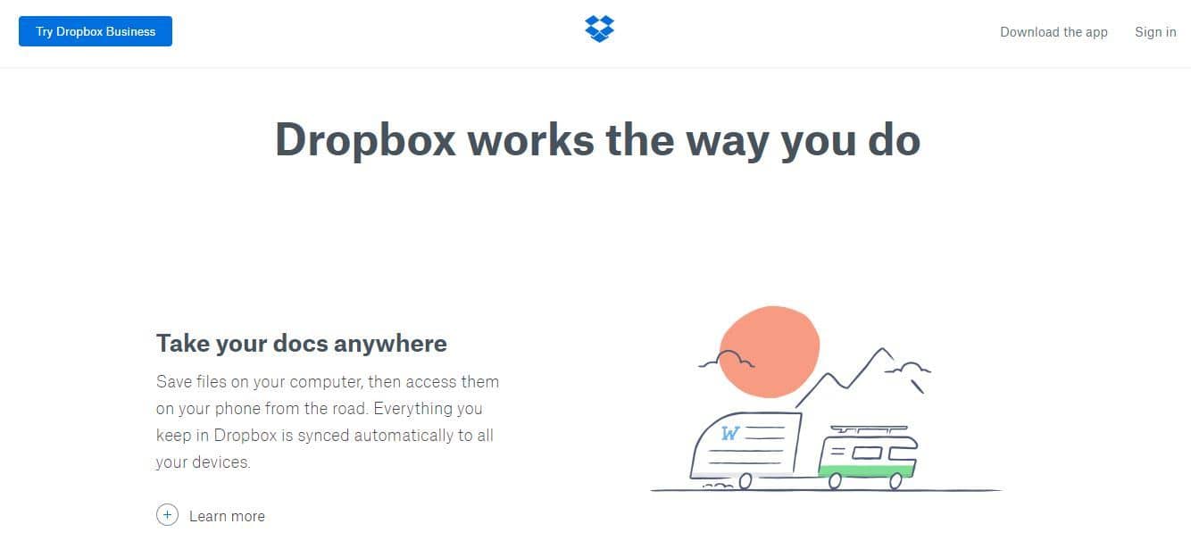 dropbox home