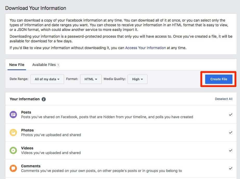 delete facebook - screenshot 4