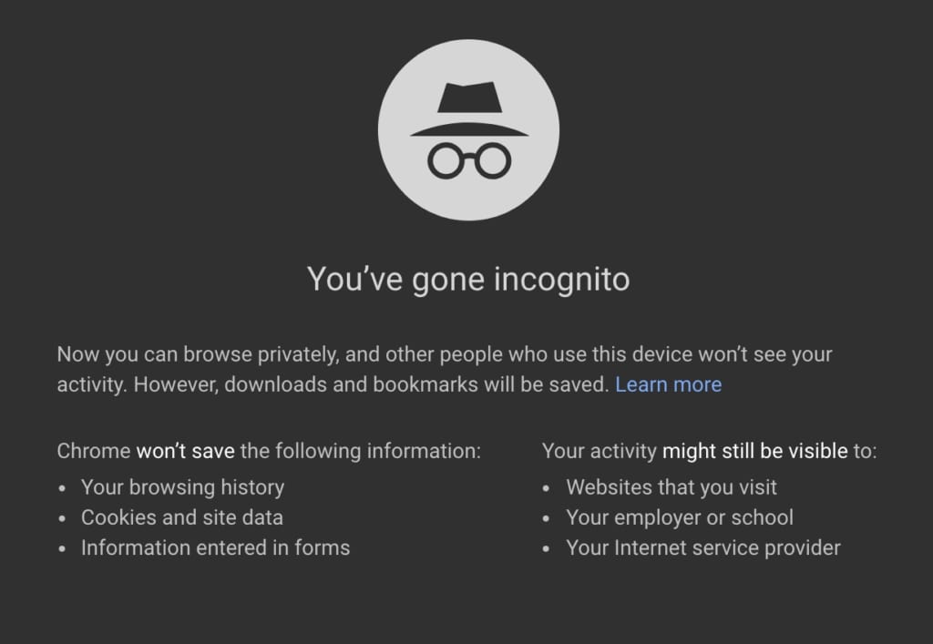 Use Private Browsing Methods