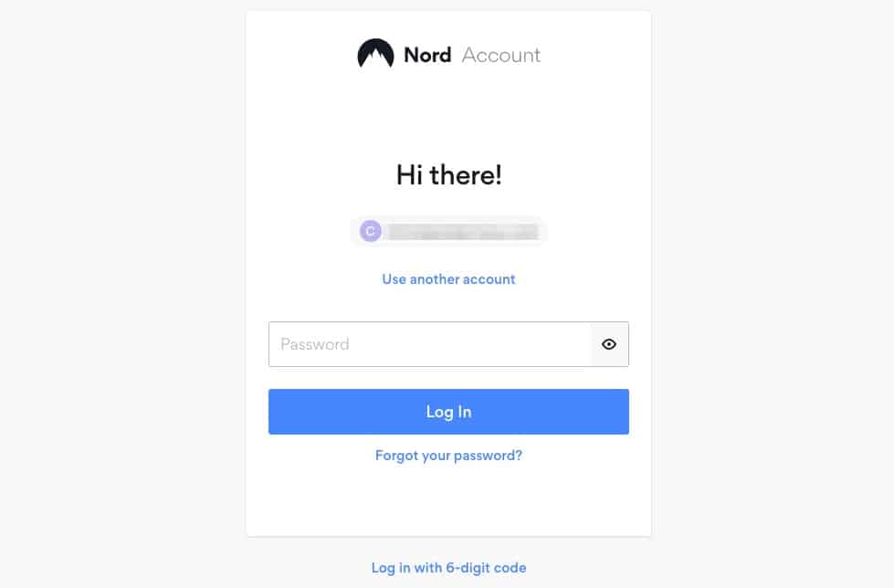 Nord Account log in