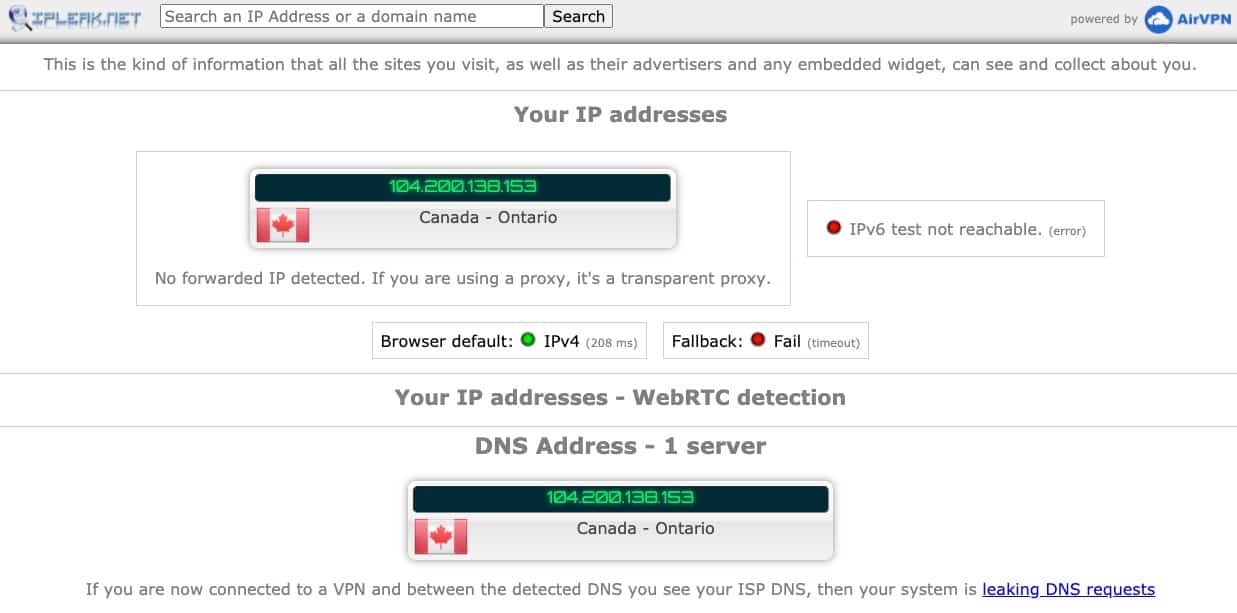 Website leak test websites