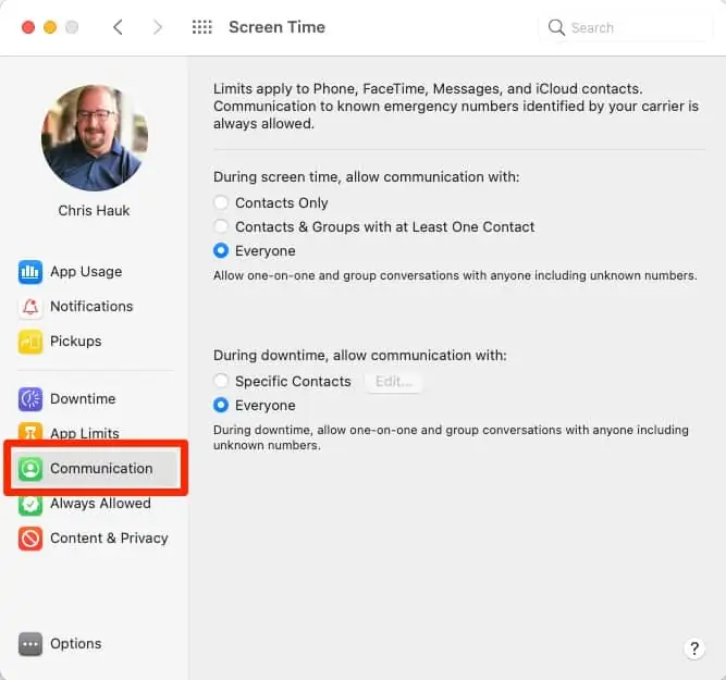 Screen Time: Communication