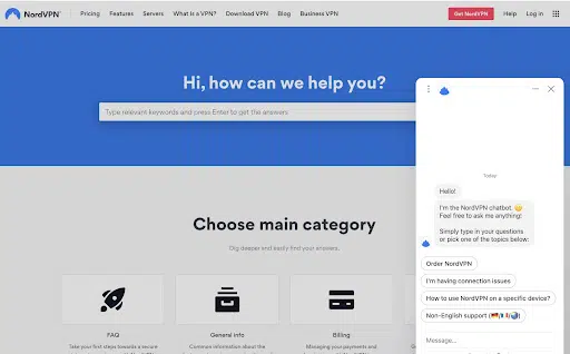 NordVPN customer support