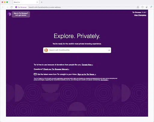 Start the Tor Browser