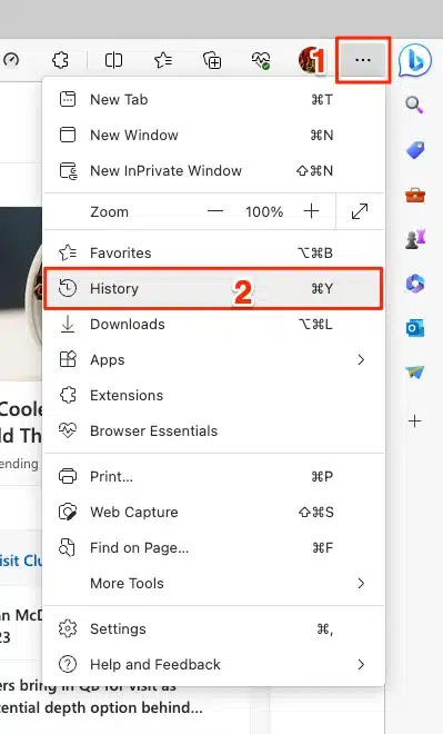 Microsoft Edge Clear Cache