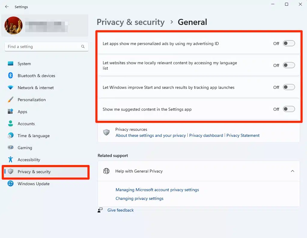 privacy security general