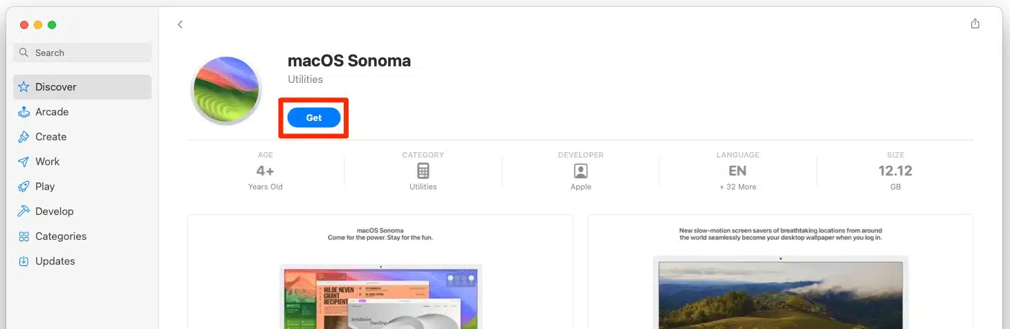 get macos sonoma