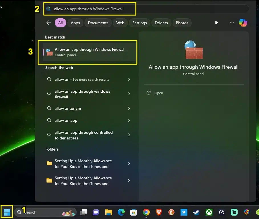 Win-11-allow-app-thru-firewall