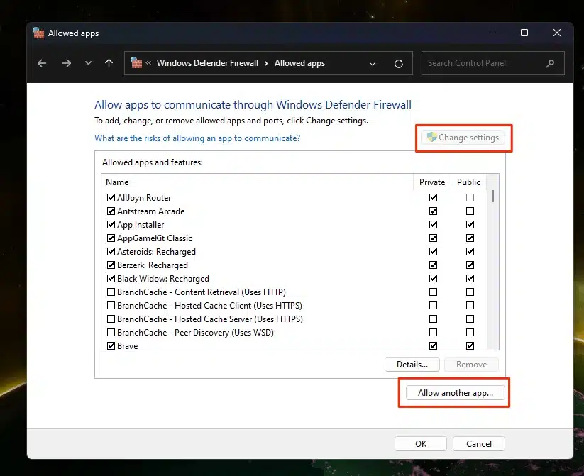 Win-11-allow-app-thru-firewall