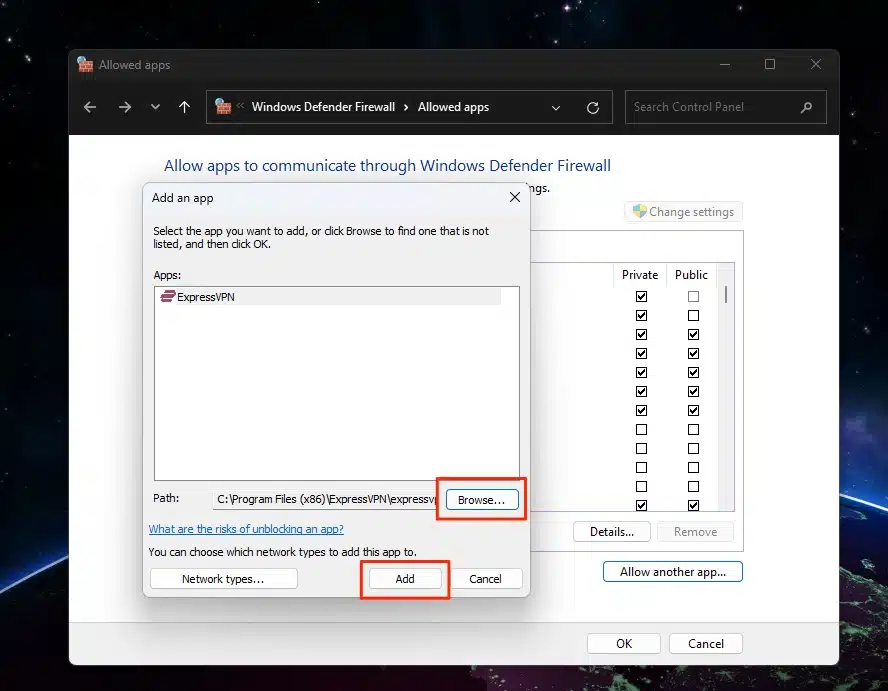 Win-11-allow-app-thru-firewall