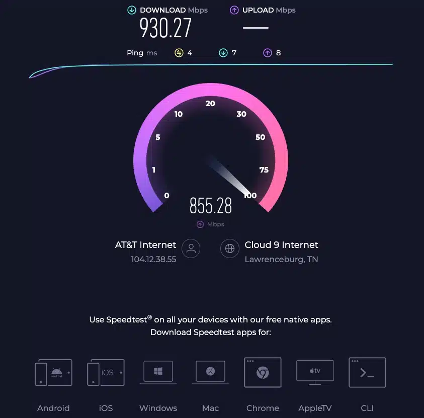 speedtest